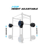 4' Freestanding Builder® Pull Up Rig J-Cup adjustability