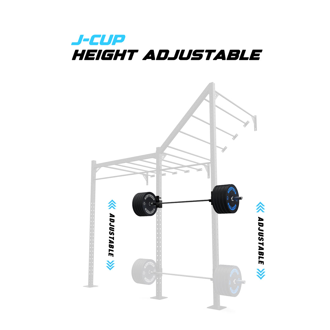10' Wall Mount Builder® Pull Up Rig J-Cup adjustability
