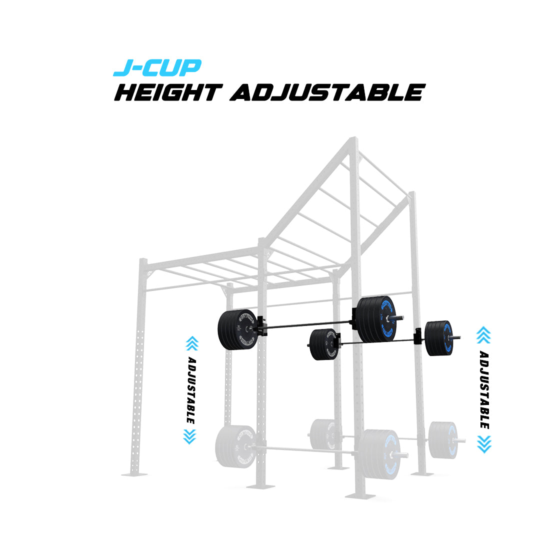 10' Freestanding Builder® Pull Up Rig J-Cup adjustability
