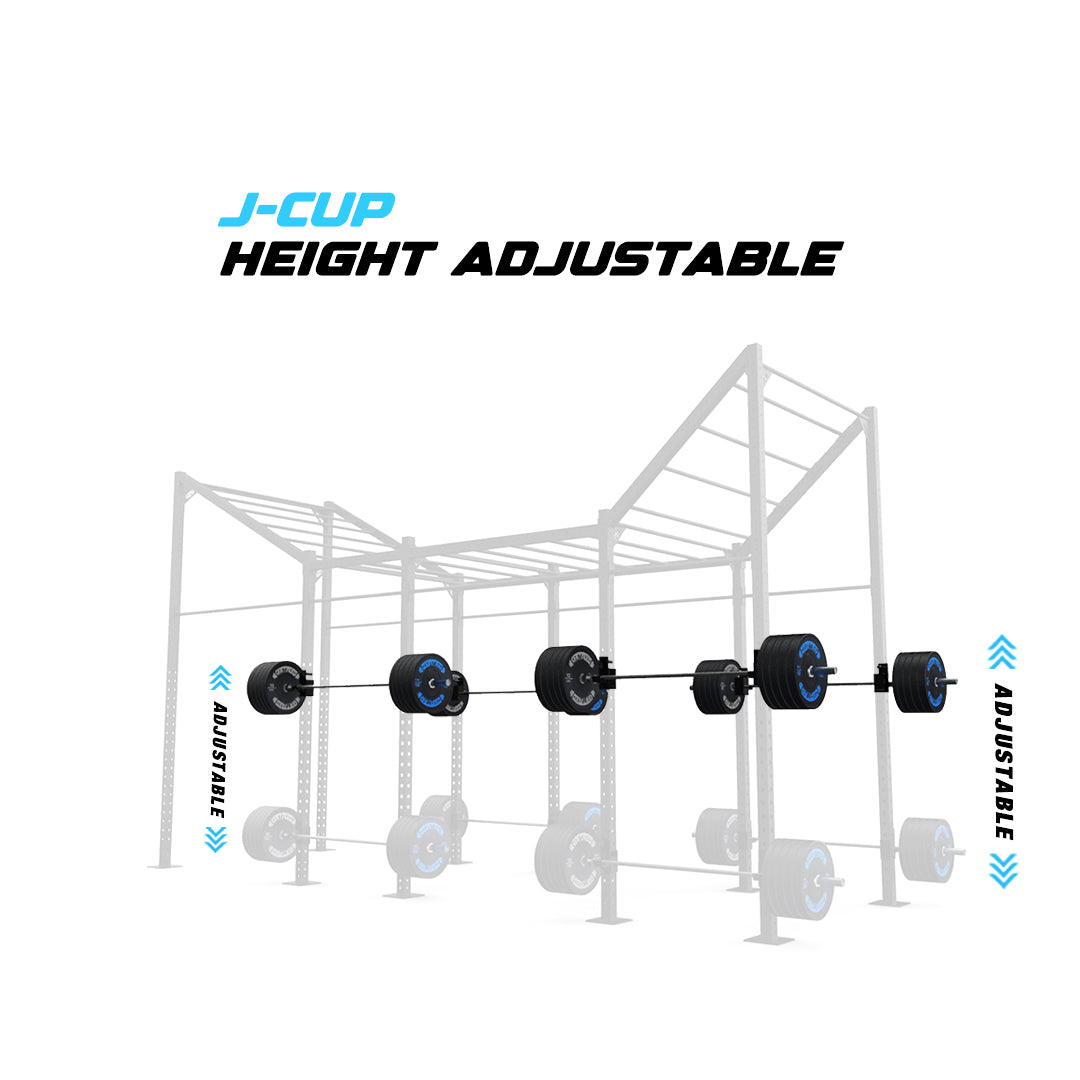 20' Freestanding Builder® Pull Up Rig J-Cup adjustability

