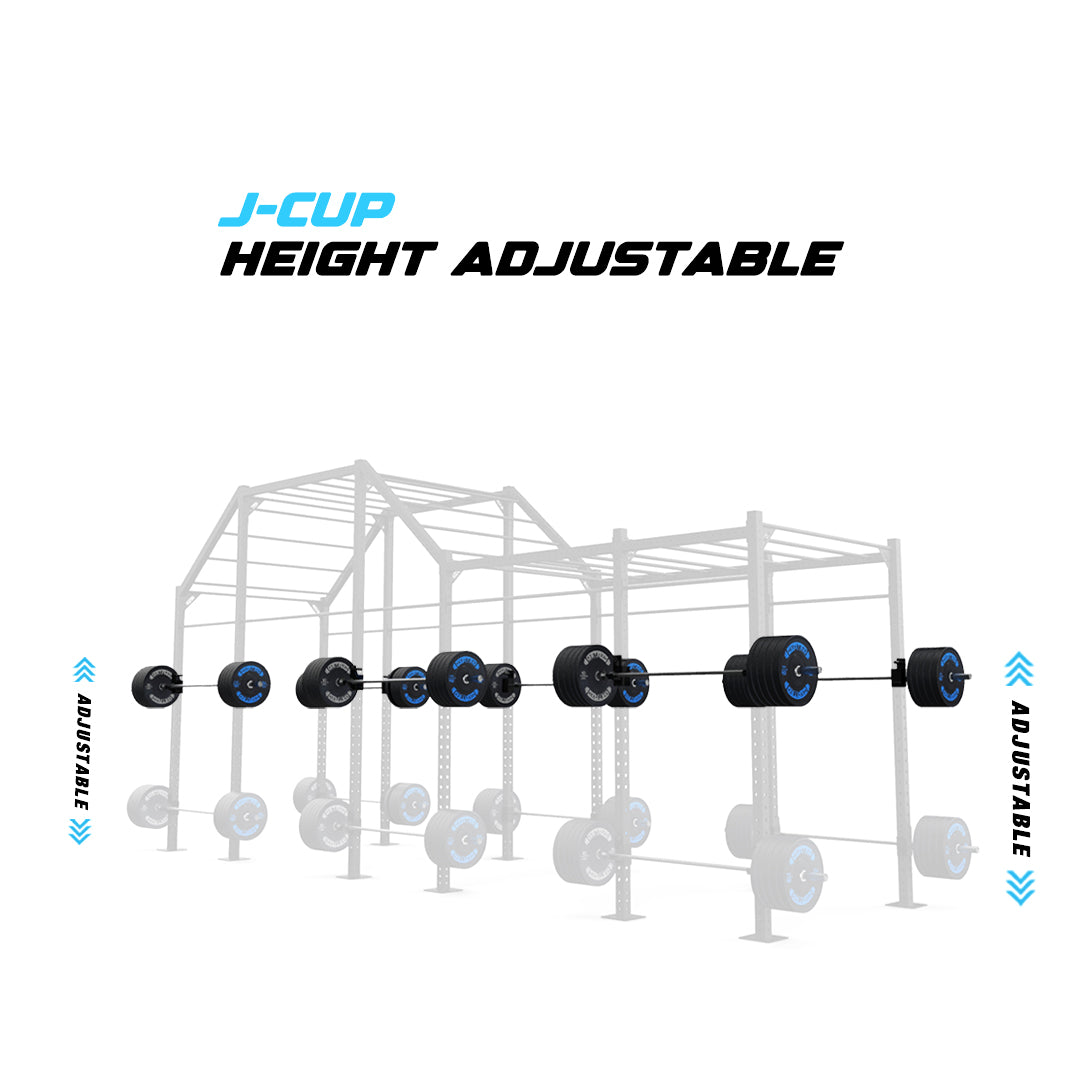24' Freestanding Builder® Pull Up Rig J-Cup adjustability
