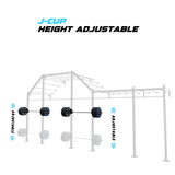 24' Wall-Mount Builder® Pull Up Rig J-Cup adjustability
