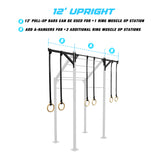 4' Freestanding Builder® Pull Up Rig 12' Upright Features