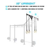 14' Wall-Mount Builder® Pull Up Rig 12' Upright Features
