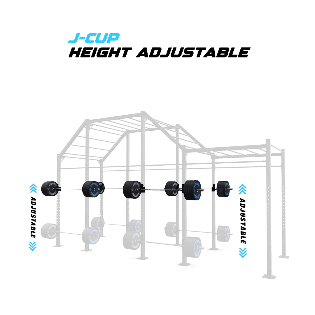 20' Freestanding Builder® Pull Up Rig J-Cup adjustability
