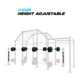 20' Freestanding Builder® Pull Up Rig J-Cup adjustability
