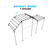 20' Wall-Mount Builder® Pull Up Rig 1' Spacing
