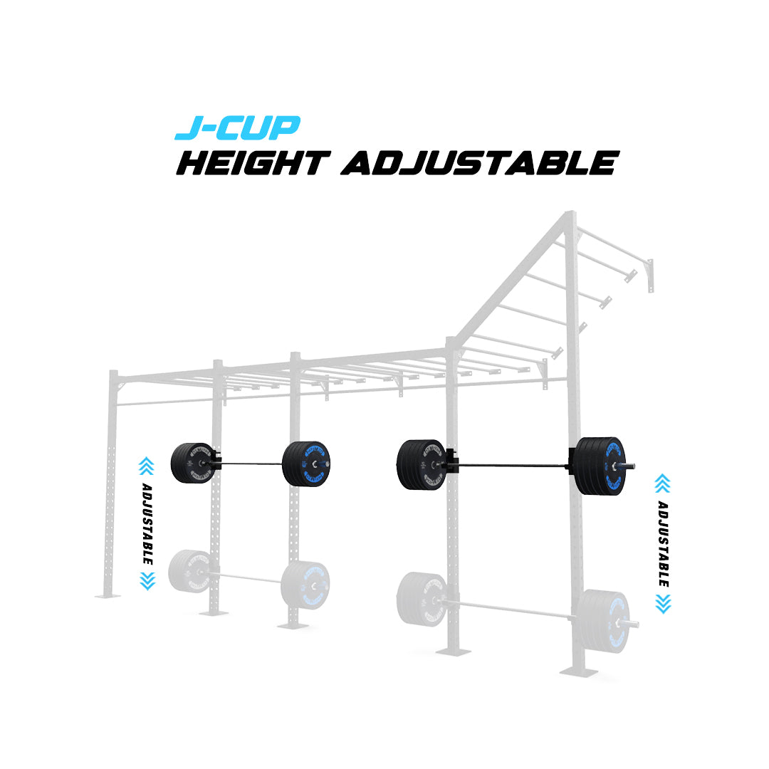 20' Wall-Mount Builder® Pull Up Rig J-Cup adjustability
