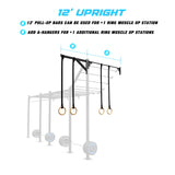 20' Wall-Mount Builder® Pull Up Rig 12' Upright Features
