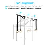 10' Freestanding Builder® Pull Up Rig 12' Upright Features
