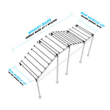 20' Wall-Mount Builder® Pull Up Rig Monkey bar middle spacing
