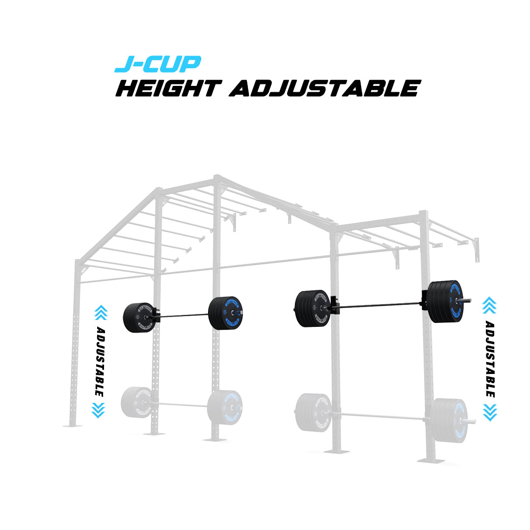 20' Wall-Mount Builder® Pull Up Rig J-Cup adjustability
