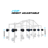 24' Freestanding Builder® Pull Up Rig J-Cup adjustability
