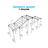 24' Freestanding Builder® Pull Up Rig 1' Spacing