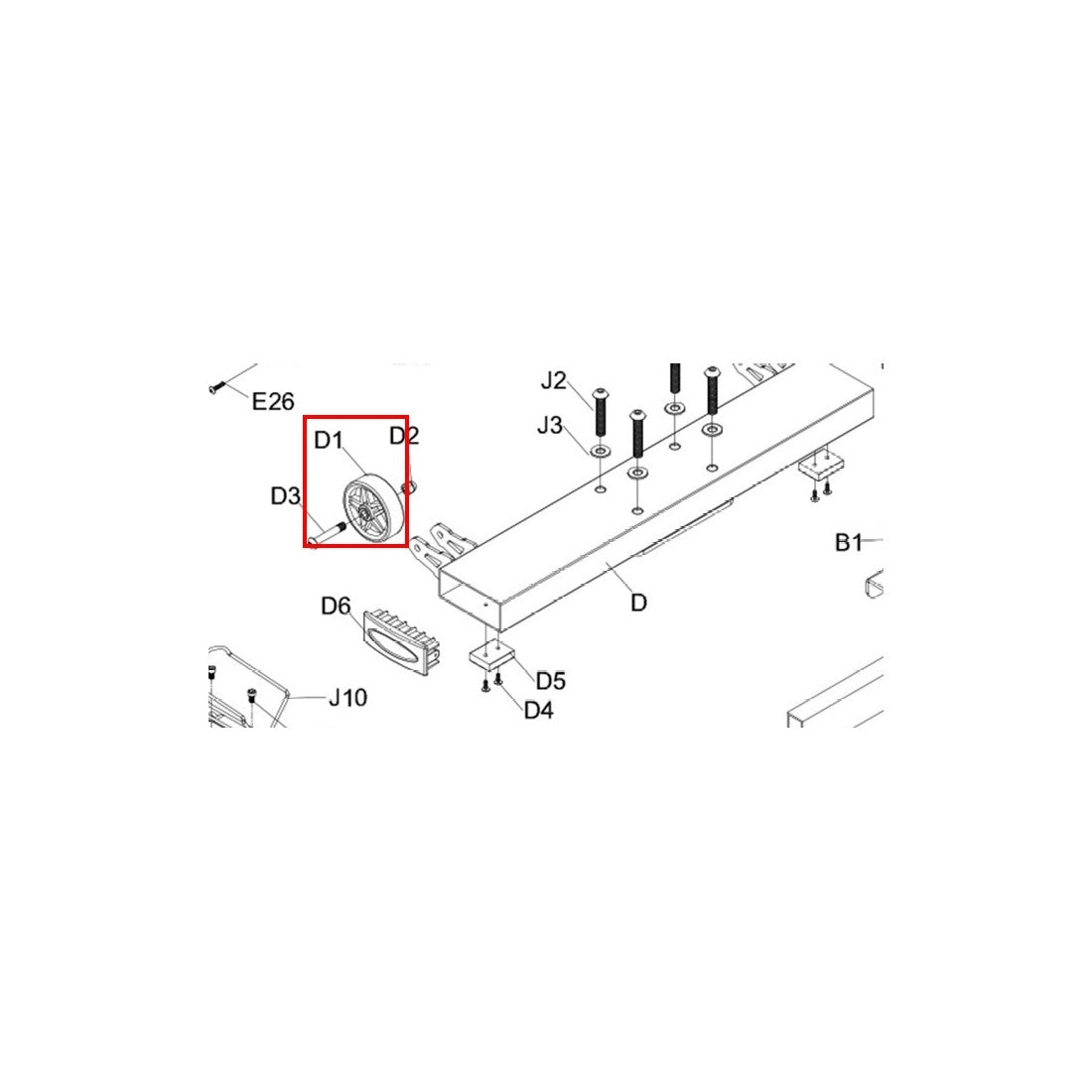 AMSB-PT-D1: Transportation Wheel for AMSB
