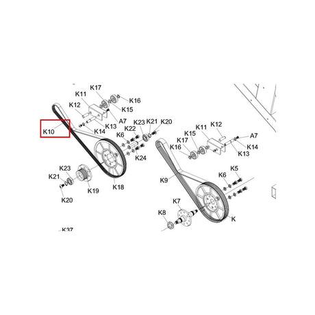 AMSB-PT-K10: Drive Belt 430J6