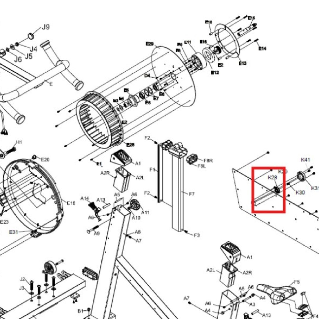 AMSB-PT-K28: Bearing with buckle 6201ZZ