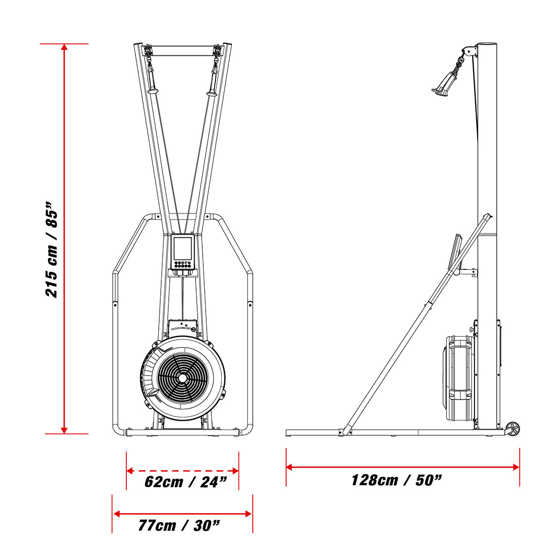 Xebex Fitness AirPlus Ski Trainer Smart Connect