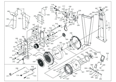 Xebex Fitness AirPlus Ski Trainer Smart Connect Assembly Manual
