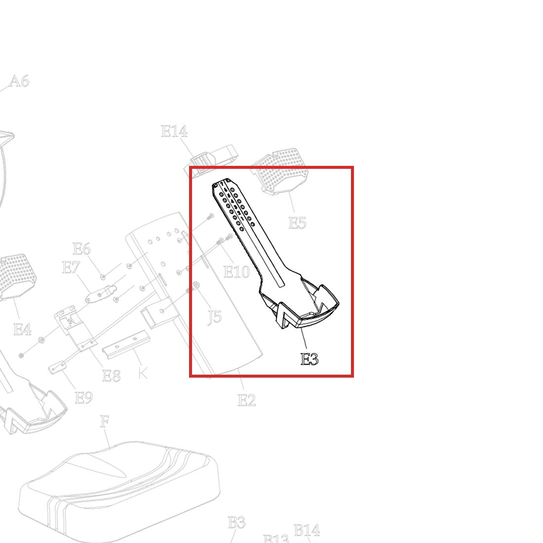 AR-2-PT-E3.3: Adjust Pedal Pad 3.0 / Heel Support 3.0 for Xebex Fitness Rower 2.0