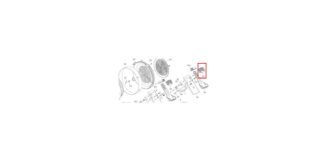AR-2-PT-E05: Right Pedal Rest Cover