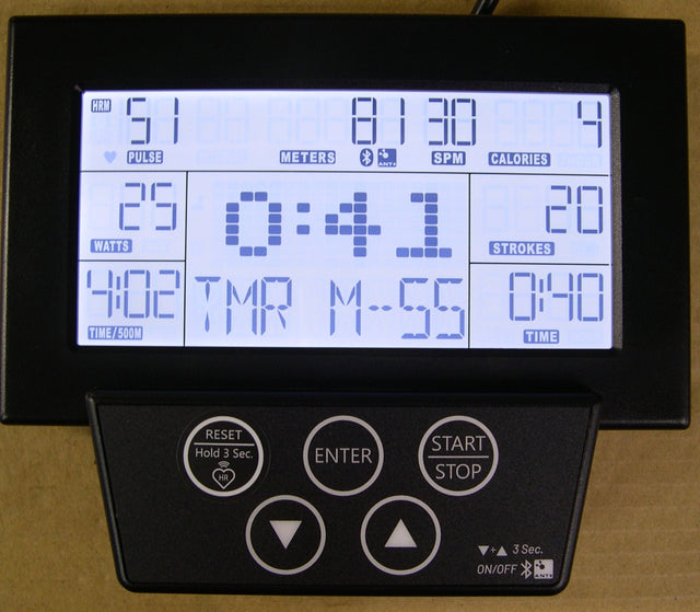 AR-2-PT-G6BALT: Rower 2.0 Console with BT/ANT+ / Backlight