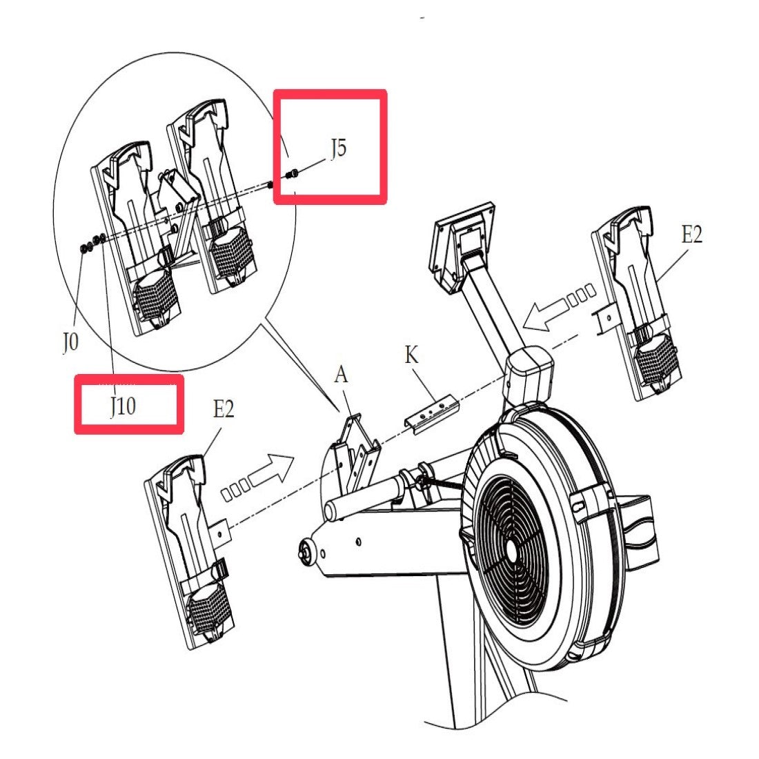 AR-2-PT-J10: Spring Washer - Spring Washer to secure J0 and J5 more. Keeps J5 bolts tighter, for longer. (must add AR-2-PT-J5 together).