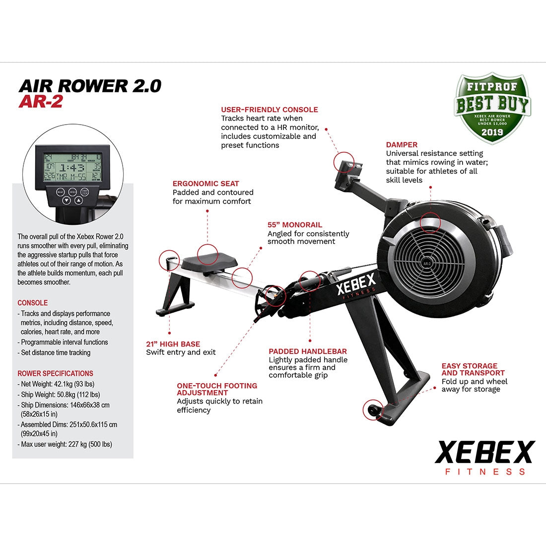 AR-2: Rower Specs