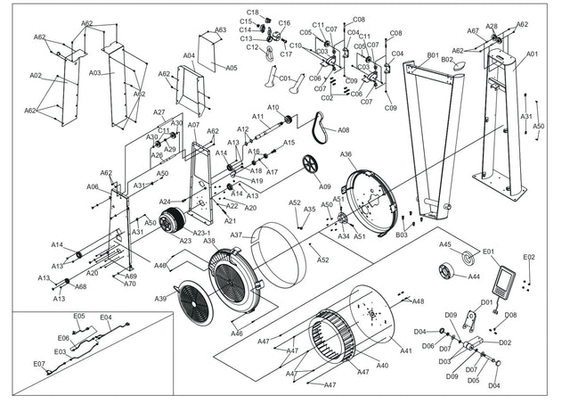 Xebex Fitness Air Ski Trainer Eco Assembly Manual