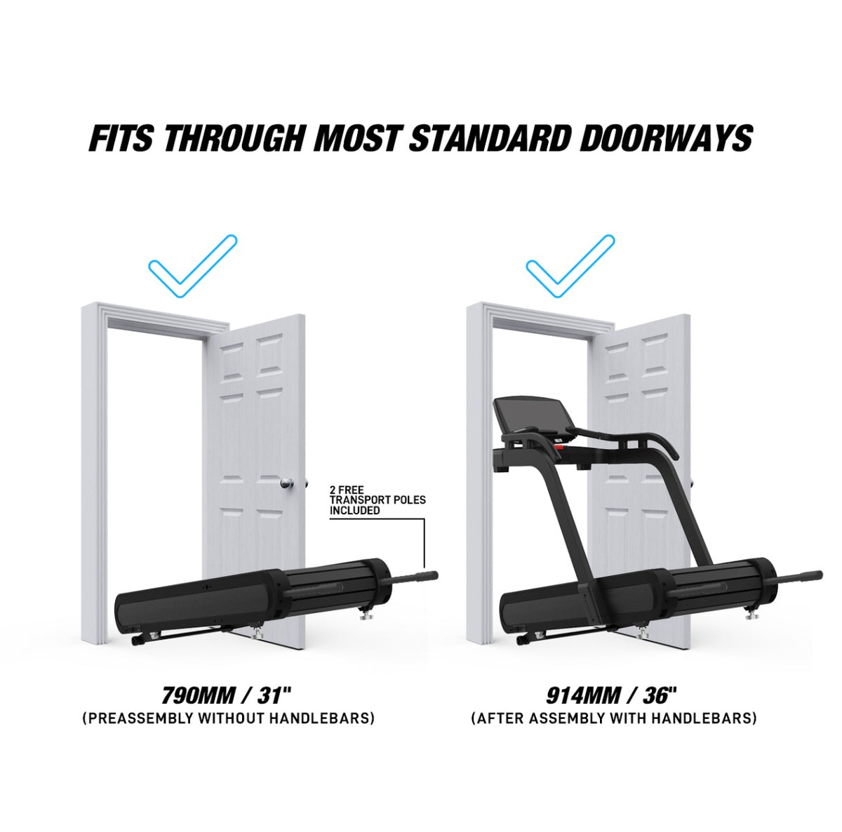 Xebex FreeRun Motorized Treadmill Smart Connect