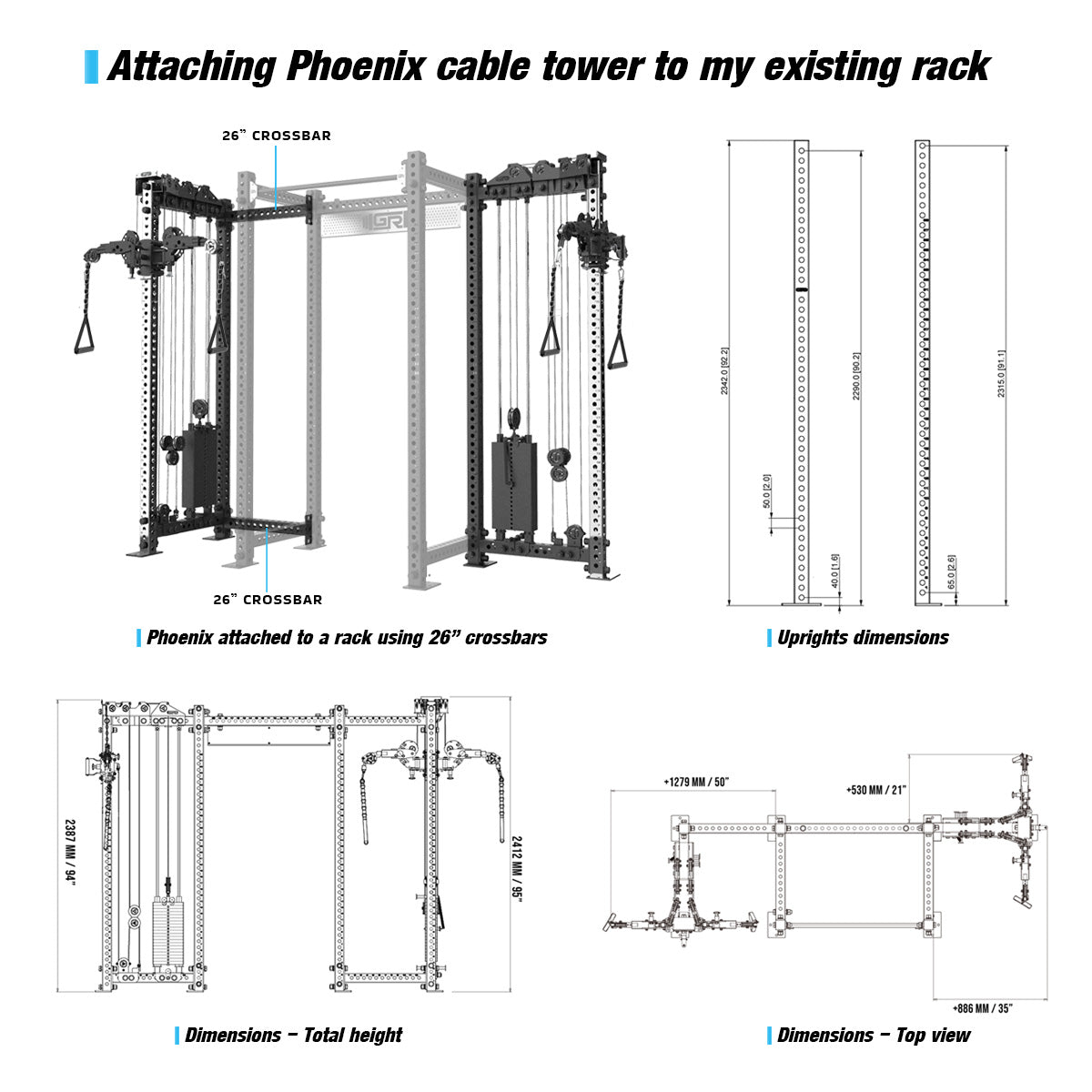 Phoenix Plate Loaded Cable Tower