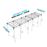24' Freestanding Builder® Pull Up Rig Monkey bar middle spacing