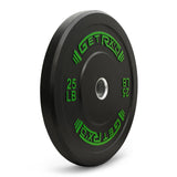 Black Premium Bumper Plates 2.0 with Color [piece]
