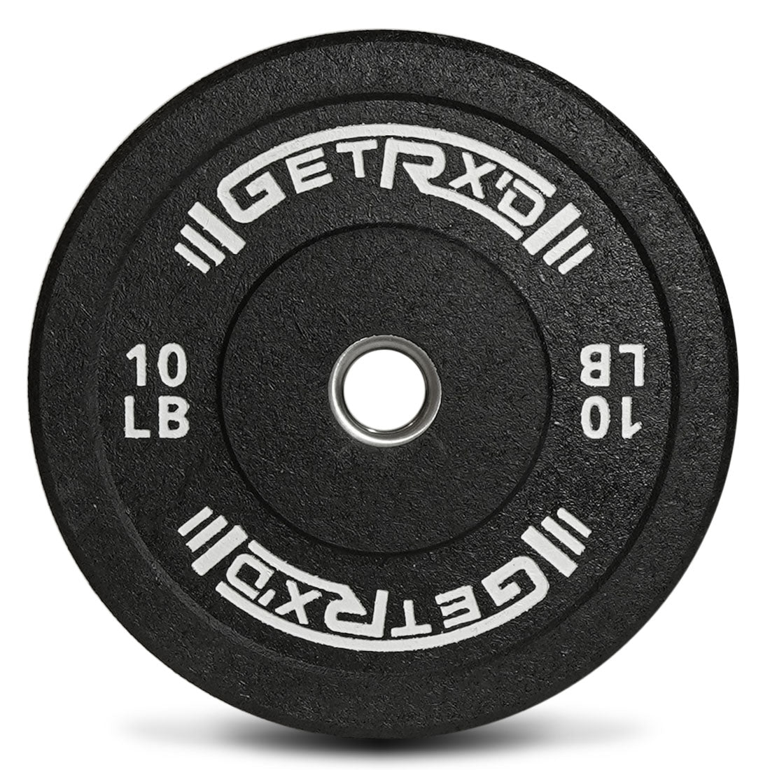 Black Crumb Rubber Bumper Plate: 10 LBS
