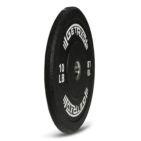 Black Crumb Rubber Bumper Plate: 10 LBS
