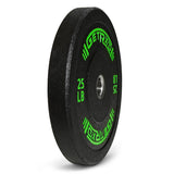 Black Crumb Rubber Bumper Plate: 25 LBS