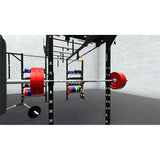 Bars, plates, dumbbells, kettlebells, and other accessories sold separately.