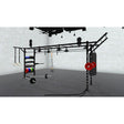 Bars, plates, dumbbells, kettlebells, and other accessories sold separately.