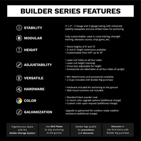 Powder-Coated Outdoor Builder® Rig