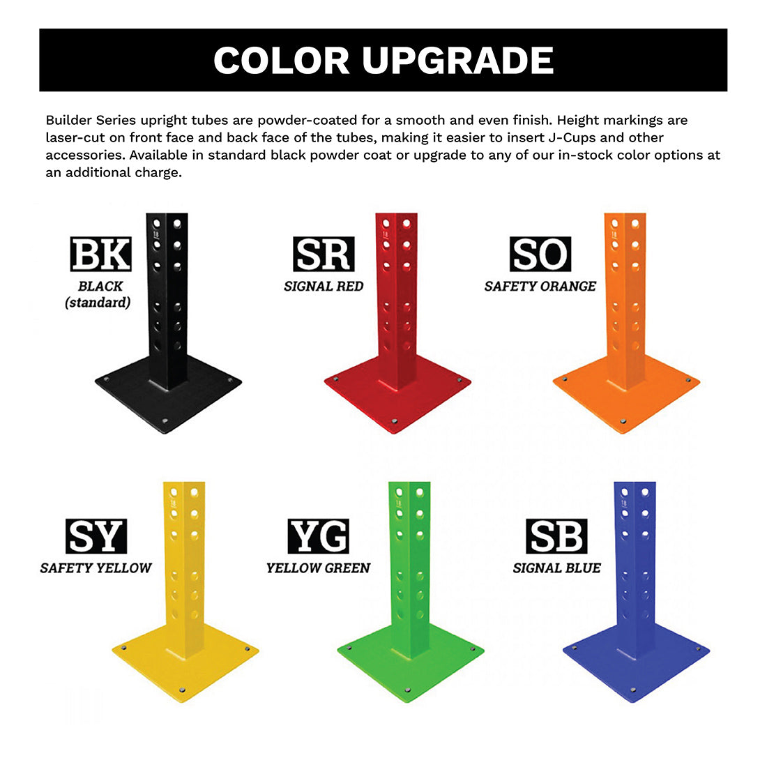 3" x 3" Builder® Rig Upright Tubes