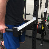 Peg Bars inserted into Builder Spotter Arms can be used as a dip station