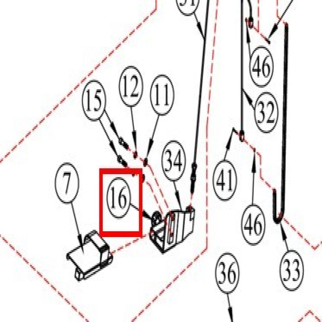 CBR-01-PT-#16-1: Tension Knob for CBR