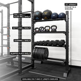 4' Builder Storage add-on can be extended from an existing freestanding Builder Storage System, power cage, or pull-up rig