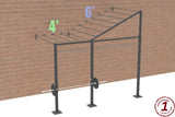 10' Wall-Mount Builder® Rig: Advanced 1