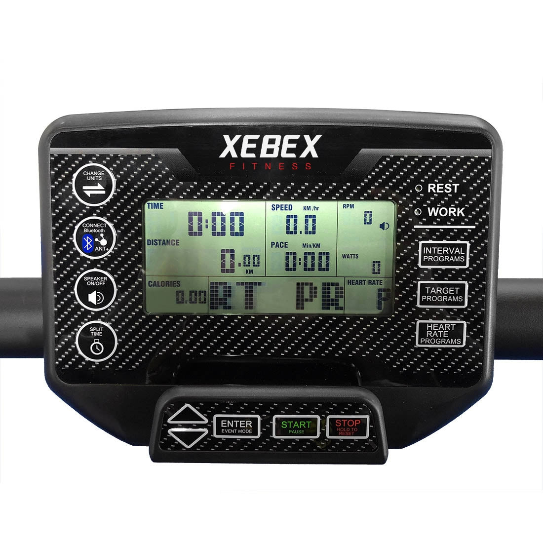 Large, easy to read Xebex Runner console is packed with features and everything you need for training