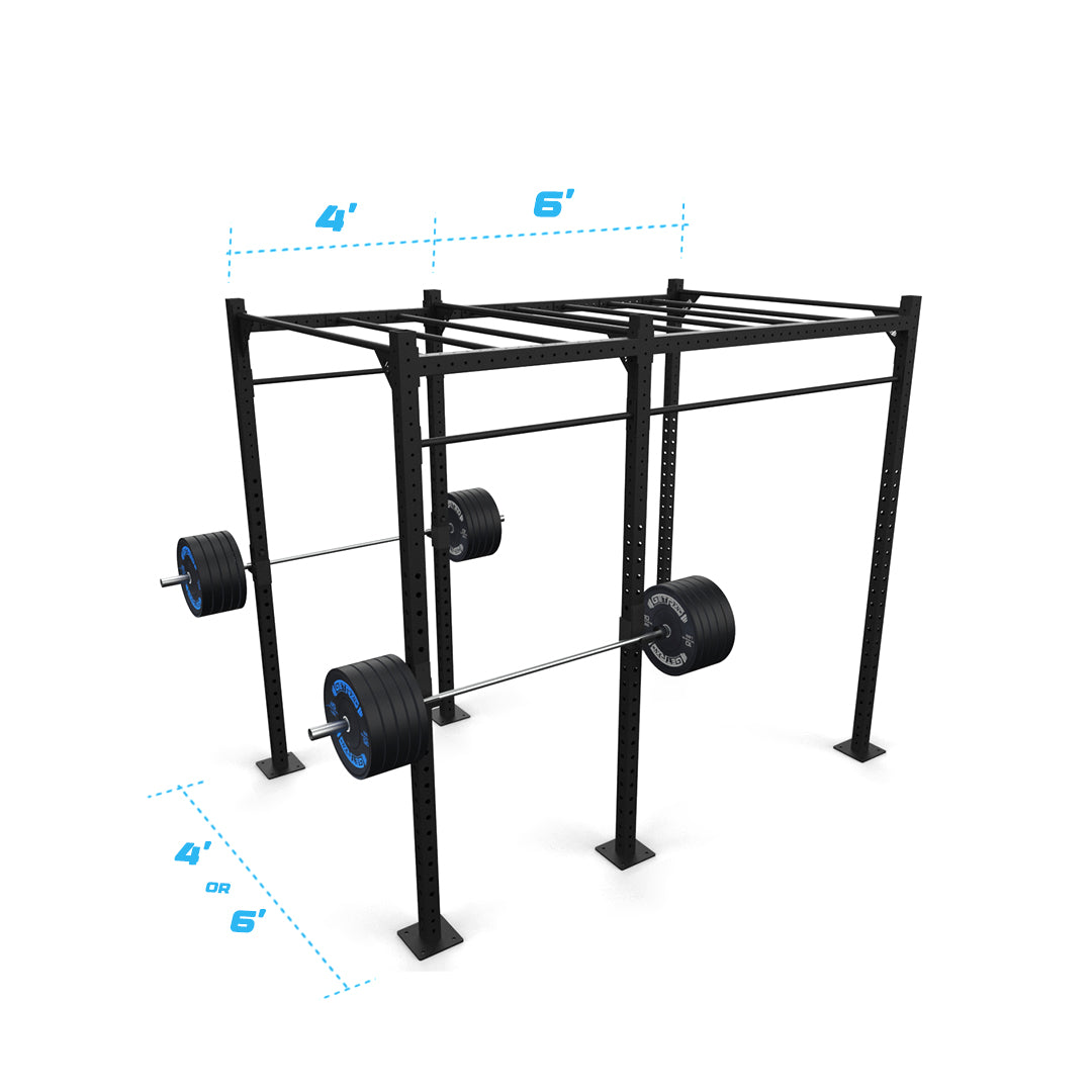 10' Freestanding Builder® Pull Up Rig: Intermediate 1 length and width dimensions