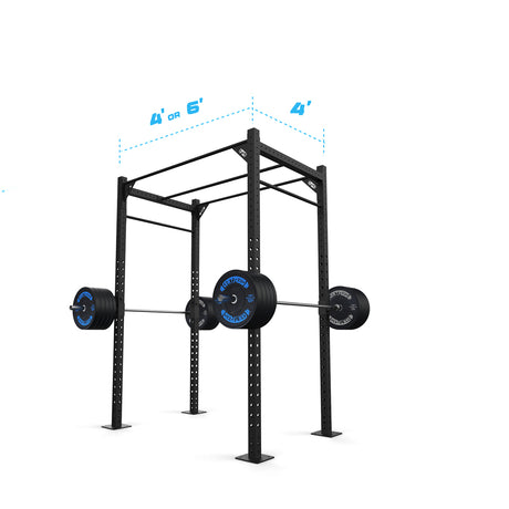 4' Freestanding Builder® Pull Up Rig length and width dimensions