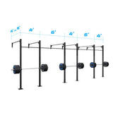 24' Wall-Mount Builder® Rig: Single Bars
