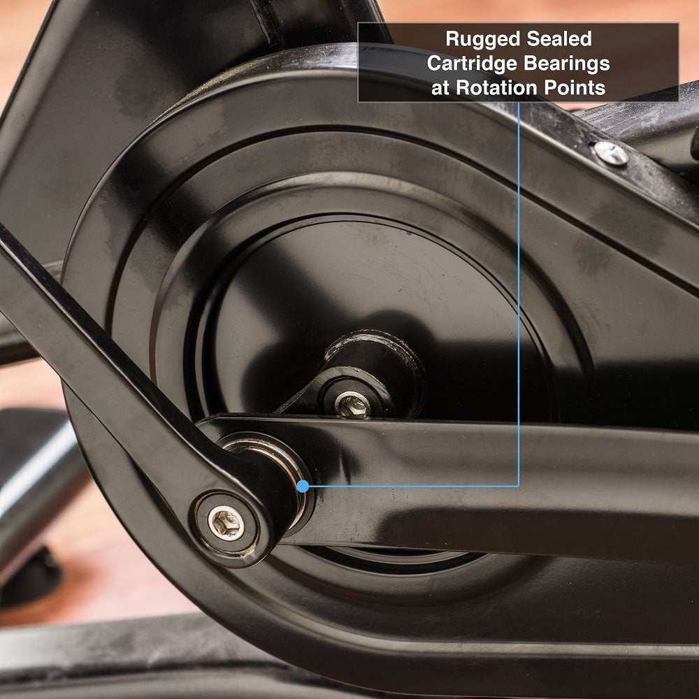 Xebex Fitness Air Bike  Sealed Bearings throughout the bike