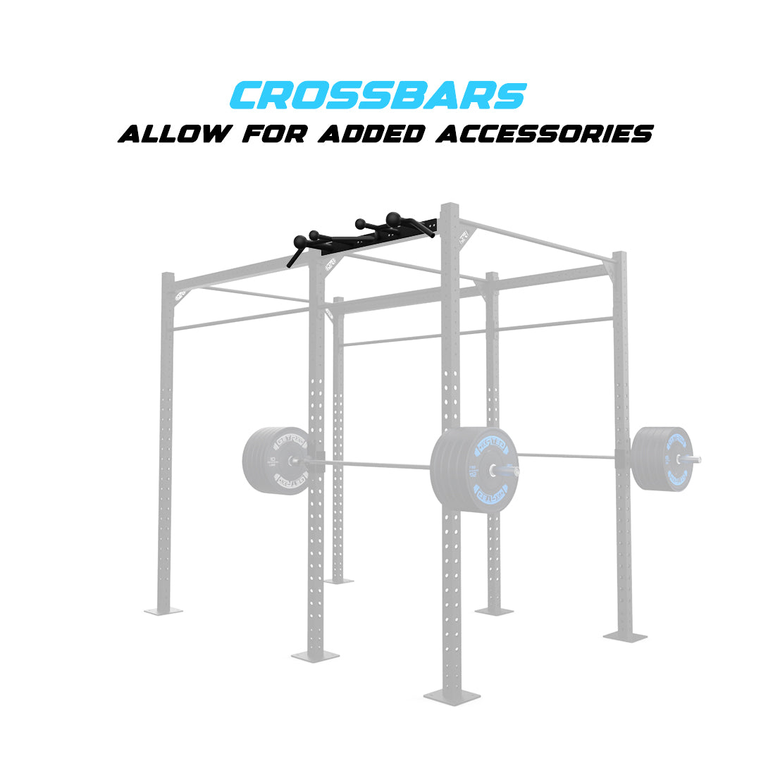 10' Freestanding Builder® Pull Up Rig: Dual-Independent Bars Crossbar functions